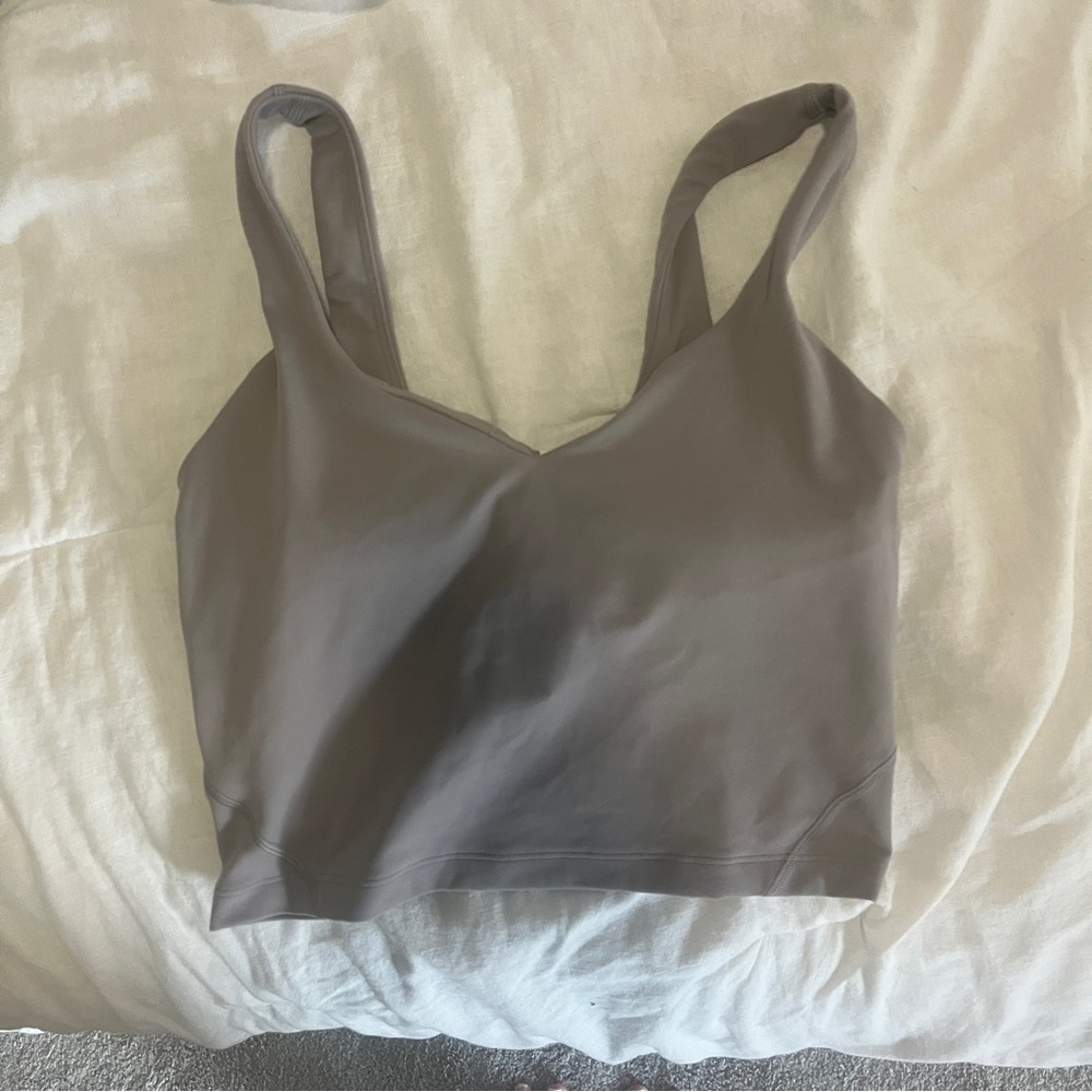 lululemon align tank in mauve grey Sports Bra